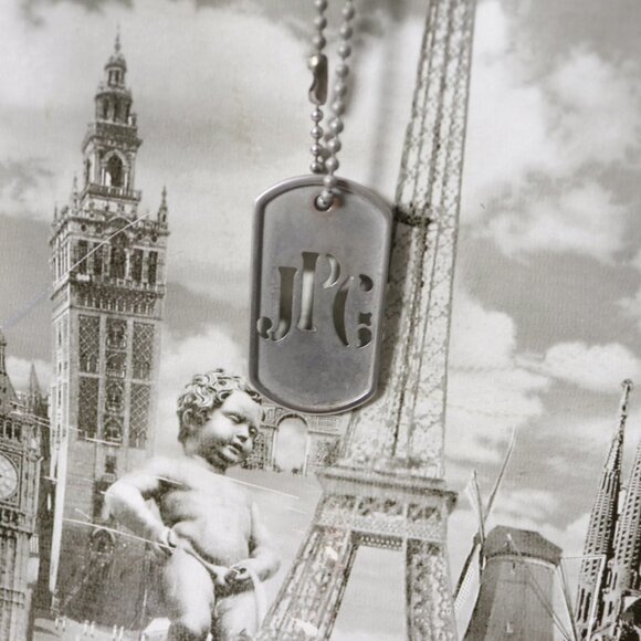 90s Jean Paul Gaultier Landmarks Leather Bag with JPG Bag Charm - Picture 8 of 15